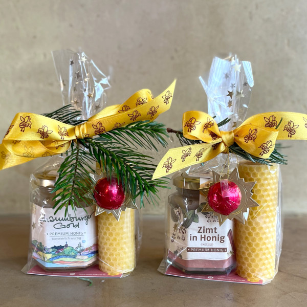 Geschenkset Honig/Kerze