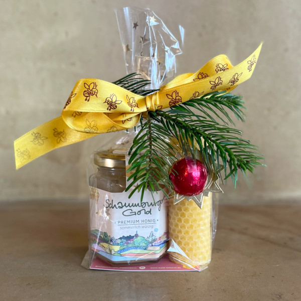 Geschenkset Honig/Kerze