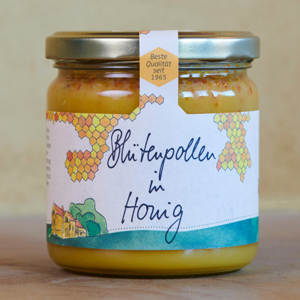 Honig mit Blütenpollen